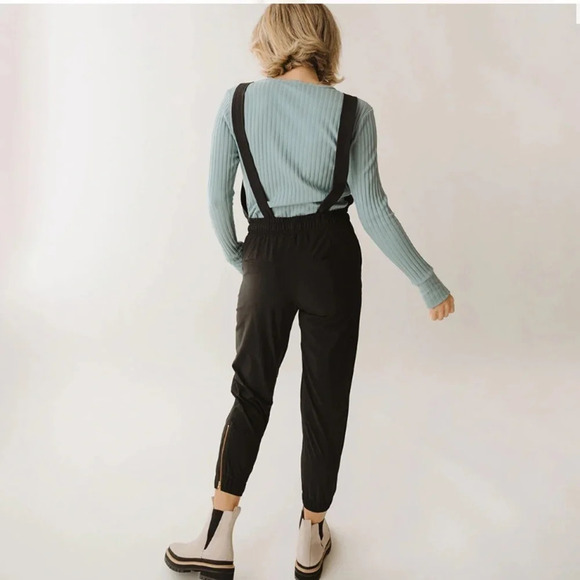 Albion XS Tall Black Classic Overall Jumpsuit - Picture 4 of 16